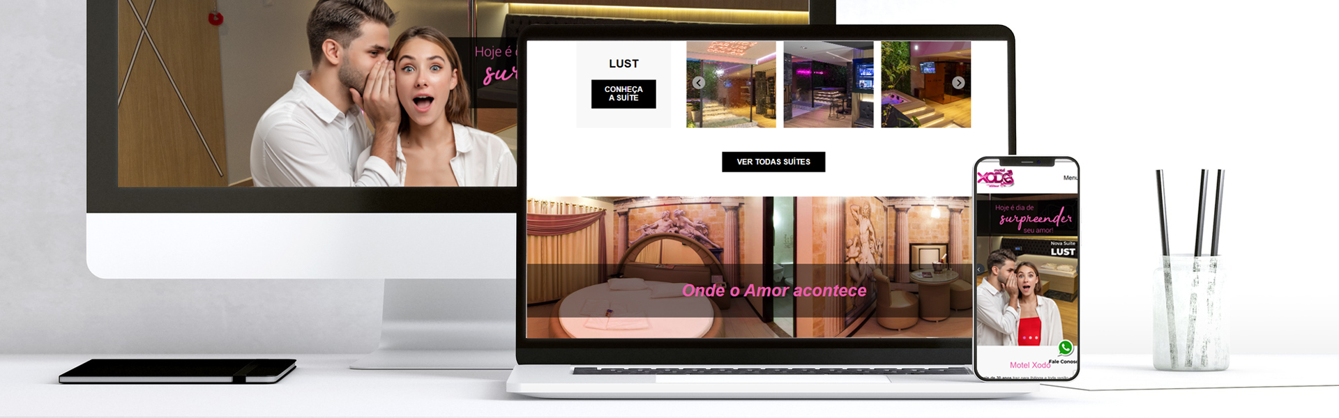 Banner do Projeto Criação de site com layout exclusivo