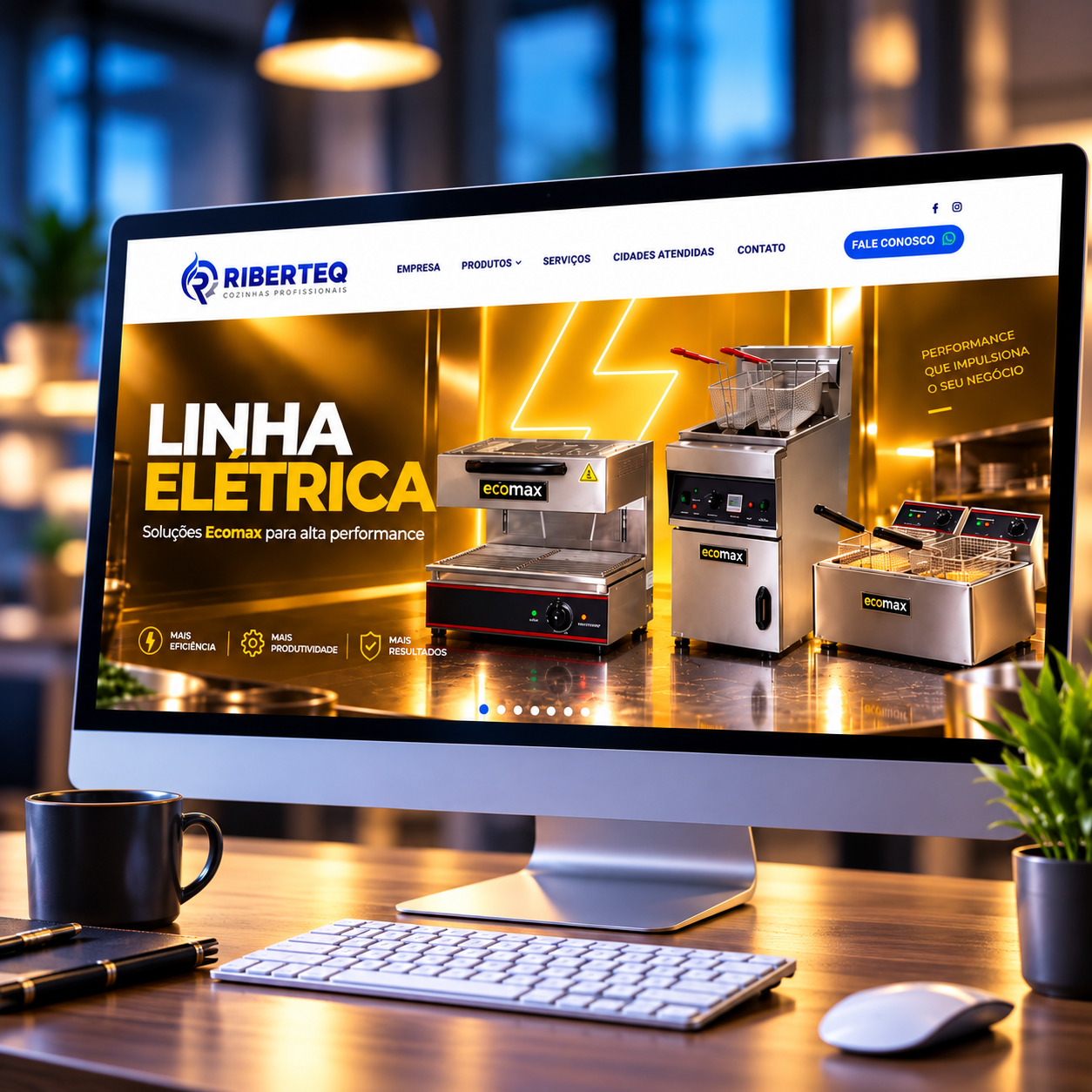 Criação de site para Tráfego Pago e Orgânico